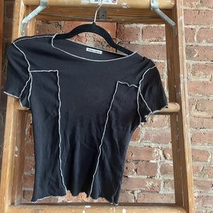 Reformation // Elevated Black Tee